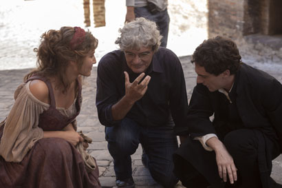 Gloria Ghergo, Mario Martone (regista) e Elio Germano - Foto di Mario Spada Gloria Ghergo, Mario Martone (regista) e Elio Germano - Foto di Mario Spada