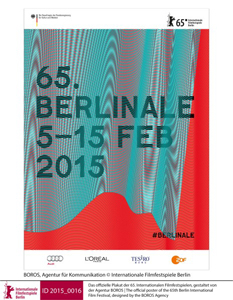 vai al sito ufficiale The official poster of the 65th Berlin International Film Festival, designed by the BOROS Agency