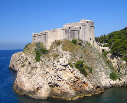 La splendida fortezza di Lovrijenac
