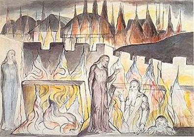 L'incontro di Dante con Farinata e Cavalcante nell'immaginazione di William Blake