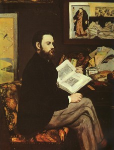 Zola ritratto da Manet
