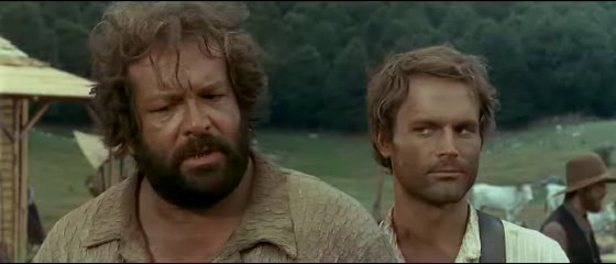 Bud Spencer e Terence Hill in Lo chiamavano Trinità... (1970).