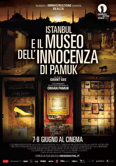 Il poster del film "Istanbul e il museo dell'innocenza di Pamuk" poster museo dell'innocenza