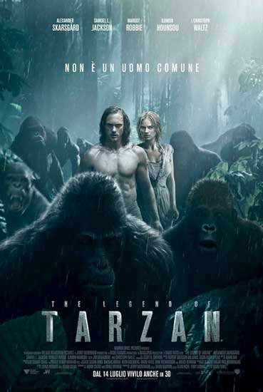 Il poster ufficiale del film The Legend of Tarzan
