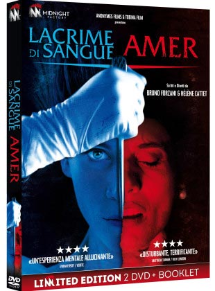 La copertina del doppio DVD di Amer e Lacrime di Sangue di Midnight Factory