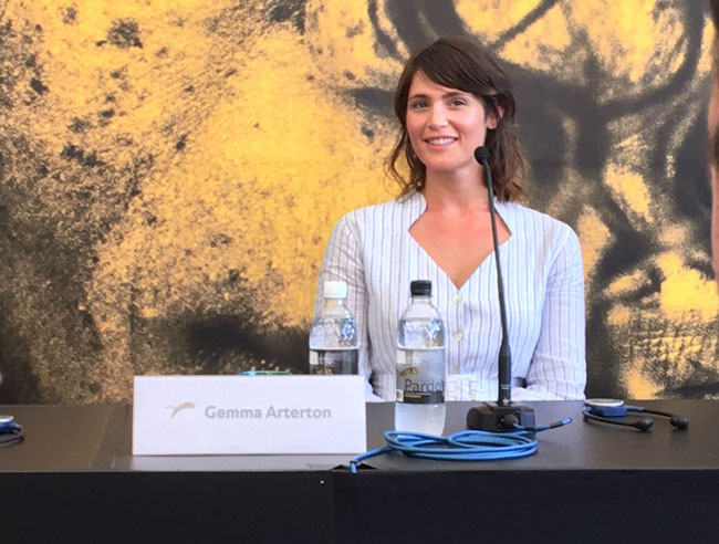 Gemma Arterton alla conferenza stampa di Locarno - Foto di Luca Zanovello