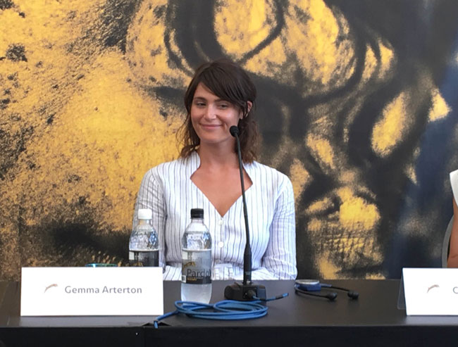 Gemma Arterton alla conferenza stampa di Locarno - Foto di Luca Zanovello