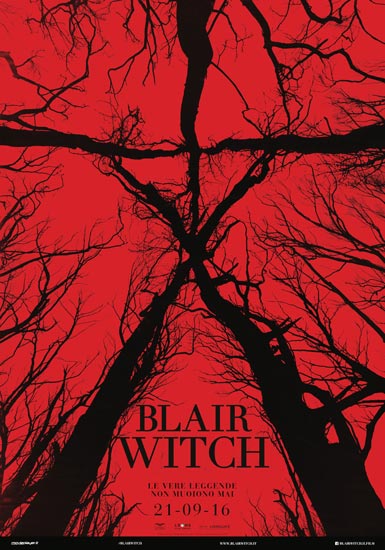 Il poster italiano del film Blair Witch