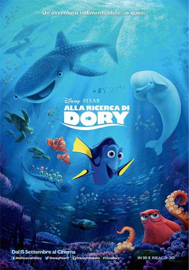 Il poster italiano del film ALLA RICERCA DI DORY