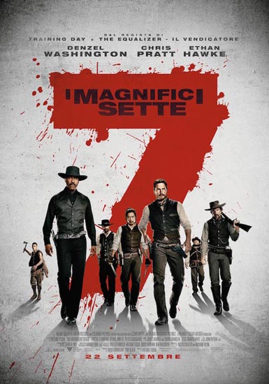 Il poster italiano del film I Magnifici 7