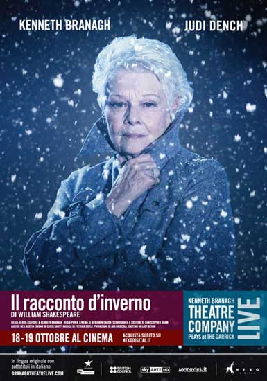 Il poster italiano de Il Racconto d'Inverno di Kenneth Branagh Il poster italiano de Il Racconto d'Inverno di Kenneth Branagh