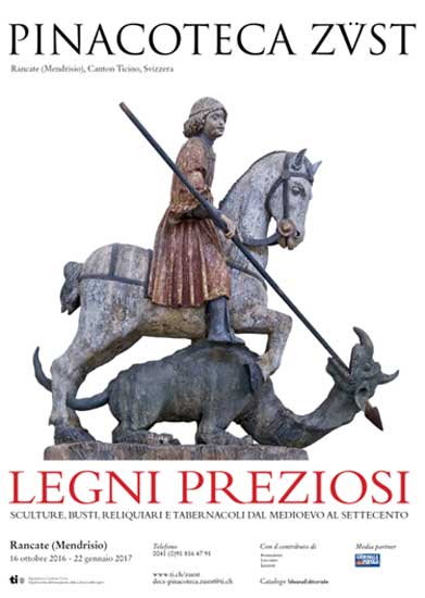 Il manifesto della mostra Legni Preziosi