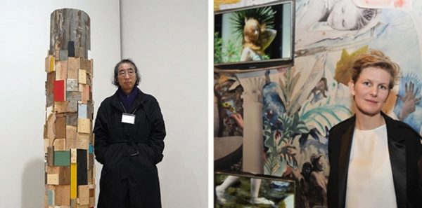 Arte contemporanea all'Hangar Bicocca - a sinistra: Kishio Suga - a destra: Louise Prouvost