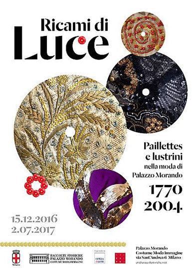 Il manifesto della mostra Ricami di Luce