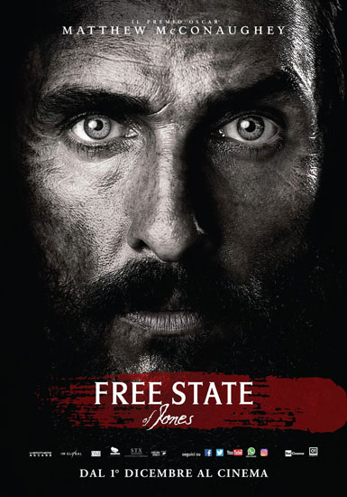 Il poster italiano di Free State of Jones
