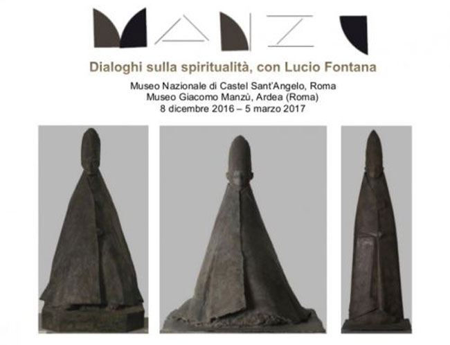 MANZÙ mostra roma poster