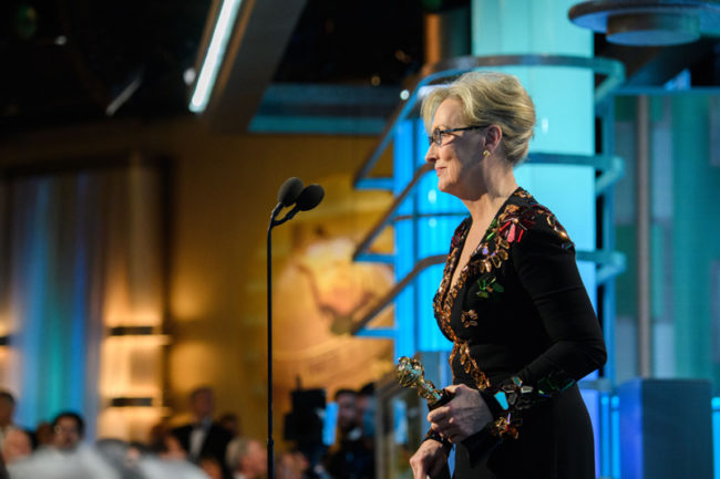 Meryl Streep ai Golden Globes 2017 - Ph: HFPA Photographer Meryl Streep ai Golden Globes 2017 - Ph: HFPA Photographer