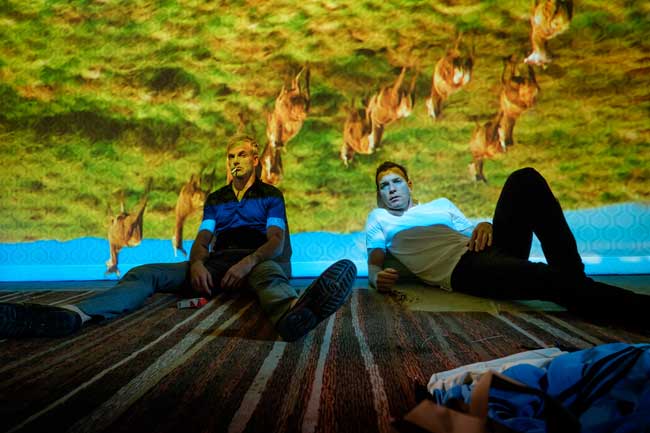 Jonny Lee Miller e Ewan McGregor in T2 Trainspotting © Sony Pictures Releasing GmbH Un'immagine di T2 Trainspotting (c) Sony Pictures Releasing GmbH