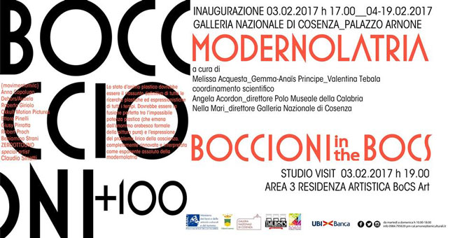 il manifesto della mostra BOCCIONI+100