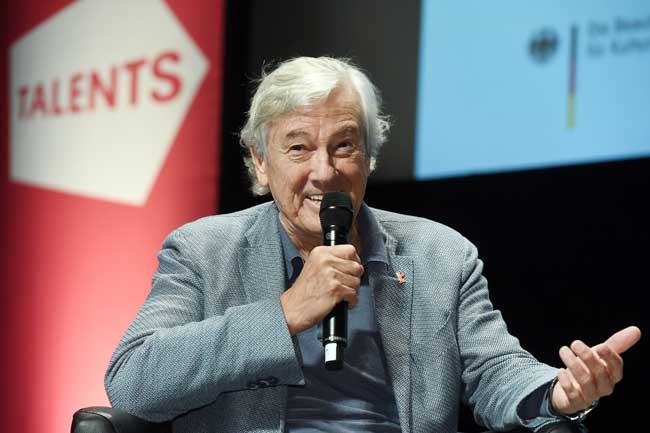 Paul Verhoeven in conversazione al panel Courage: Against All Odds (c) Peter Himsel, Berlinale 2017