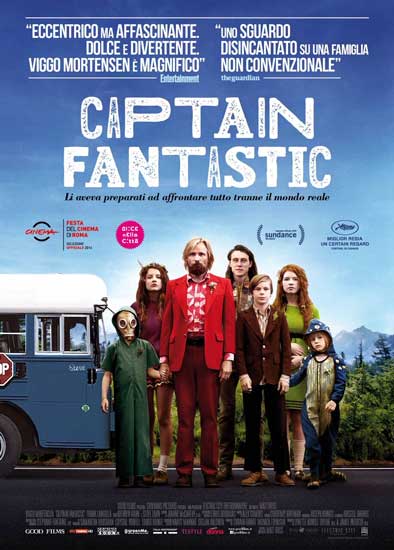 Il poster italiano del film Captain Fantastic Il poster italiano del film Captain Fantastic