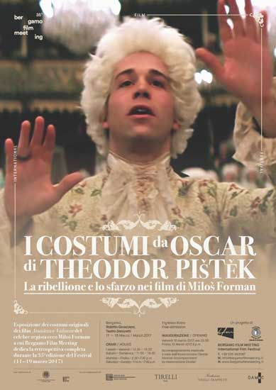 La locandina della mostra I costumi da Oscar di Theodor Pistek La locandina della mostra I costumi da Oscar di Theodor Pistek