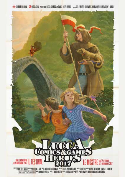 Il manifesto di Lucca Comics & Games 2017