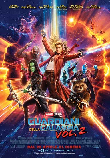 Il poster del film GUARDIANI DELLA GALASSIA Vol.2