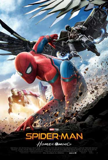 il poster del film Spider-Man Homecoming il poster del film Spider-Man: Homecoming