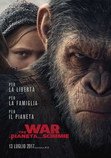 Il poster italiano del film The War - Il Pianeta delle Scimmie
