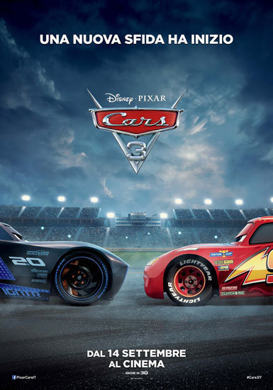 il poster italiano di Cars 3
