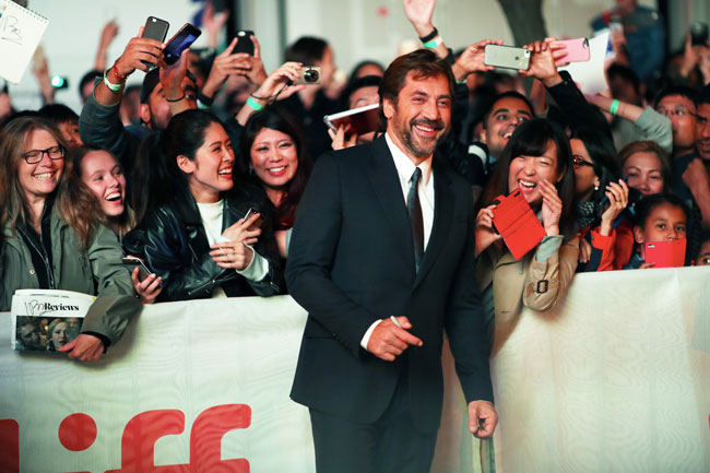 Javier Bardem sul red carpet a Toronto - Photo: George Pimentel, WireImage for TIFF Javier Bardem sul red carpet a Toronto - Photo: George Pimentel, WireImage for TIFF