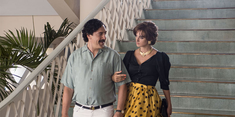 Javier Bardem e Penelope Cruz in una scena di Loving Pablo - Photo: courtesy of TIFF Javier Bardem e Penelope Cruz in una scena di Loving Pablo - Photo: courtesy of TIFF