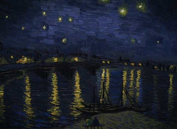 Loving Vincent - Landscape Starry Night over the Rhone