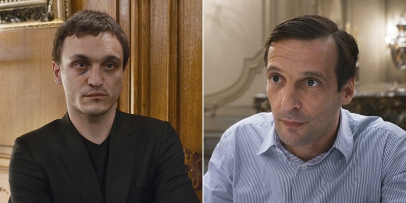 Franz Ragowski e Mathieu Kassovitz in Happy End di Michael Haneke © 2017 - Sony Pictures Classics Franz Ragowski e Mathieu Kassovitz in Happy End di Michael Haneke