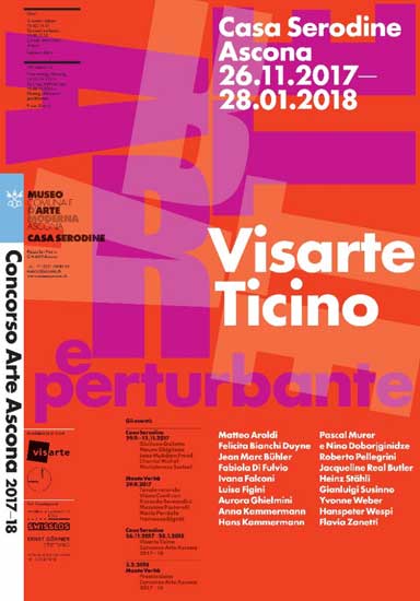 la locandina della mostra Arte e perturbante Visarte Ticino la locandina della mostra Arte e perturbante Visarte Ticino