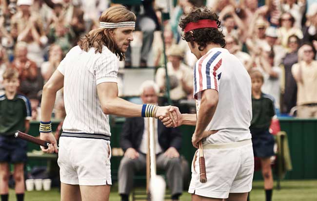Una scena del film Borg McEnroe - Photo: courtesy of Lucky Red Una scena del film Borg McEnroe - Photo: courtesy of Lucky Red