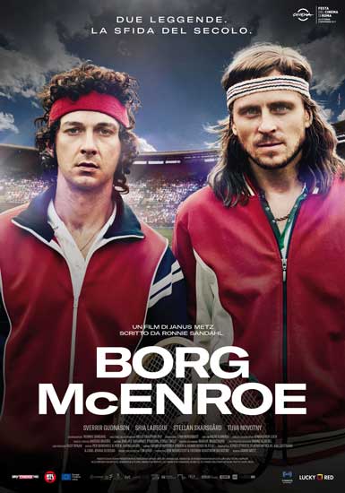 il poster italiano del film Borg McEnroe il poster italiano del film Borg McEnroe