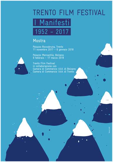 il poster della mostra dei manifesti del Trento Film Festival il poster della mostra dei manifesti del Trento Film Festival