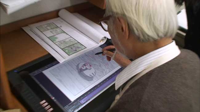 Hayao Miyazaki in una scena del film Never Ending Man - Photo: courtesy of Nexo Digital Hayao Miyazaki in una scena del film Never Ending Man - Photo: courtesy of Nexo Digital