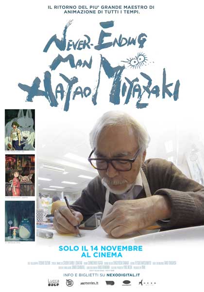 la locandina del film Never Ending Man - Hayao Miyazaki la locandina del film Never Ending Man - Hayao Miyazaki