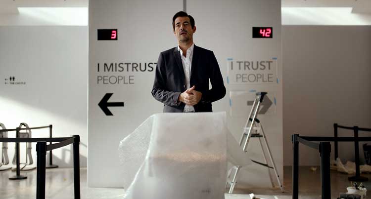 Una scena del film The Square - Photo: courtesy of Teodora Film