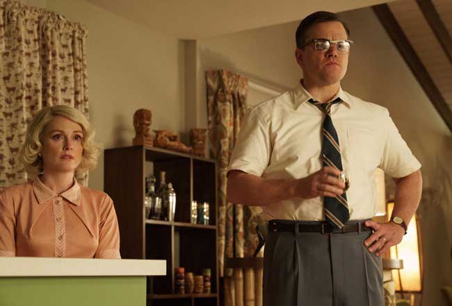 Julianne Moore e Matt Damon in una scena di Suburbicon - Photo: courtesy of 01 Distribution Julianne Moore e Matt Damon in una scena di Suburbicon - Photo: courtesy of 01 Distribution