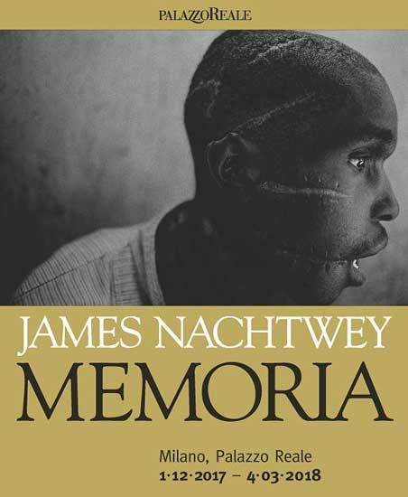 la locandina della mostra a Palazzo Reale james nachtwey memoria poster