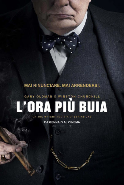 la locandina italiana del film L'ora più buia la locandina italiana del film L'ora più buia