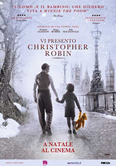 la locandina italiana del film Vi Presento Christopher Robin la locandina italiana del film Vi Presento Christopher Robin
