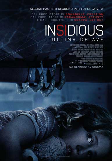 Il poster italiano del film Insidious – L’Ultima Chiave Il poster italiano del film Insidious – L’Ultima Chiave