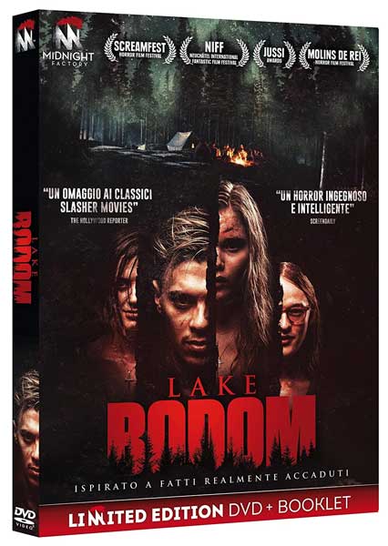 La cover del DVD del film horror Lake Bodom La cover del DVD del film horror Lake Bodom