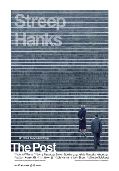 la locandina italiana del film The Post la locandina italiana del film The Post