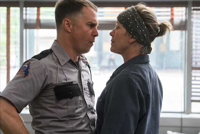 Sam Rockwell e Frances McDormand in Tre Manifesti a Ebbing, Missouri - Photo: courtesy of 20h century Fox Italia Sam Rockwell e Frances McDormand in Tre Manifesti a Ebbing, Missouri - Photo: courtesy of 20h century Fox Italia